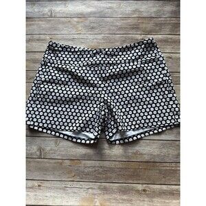 J McLaughlin Athletic Stretch Shorts Women’s Large Black White Pattern